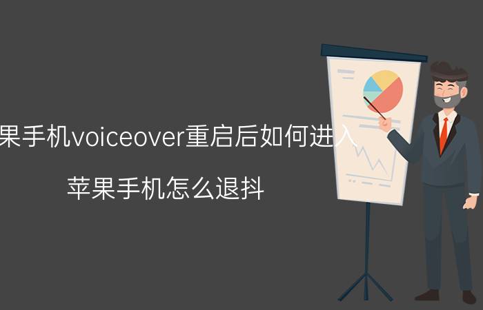 苹果手机voiceover重启后如何进入 苹果手机怎么退抖?？